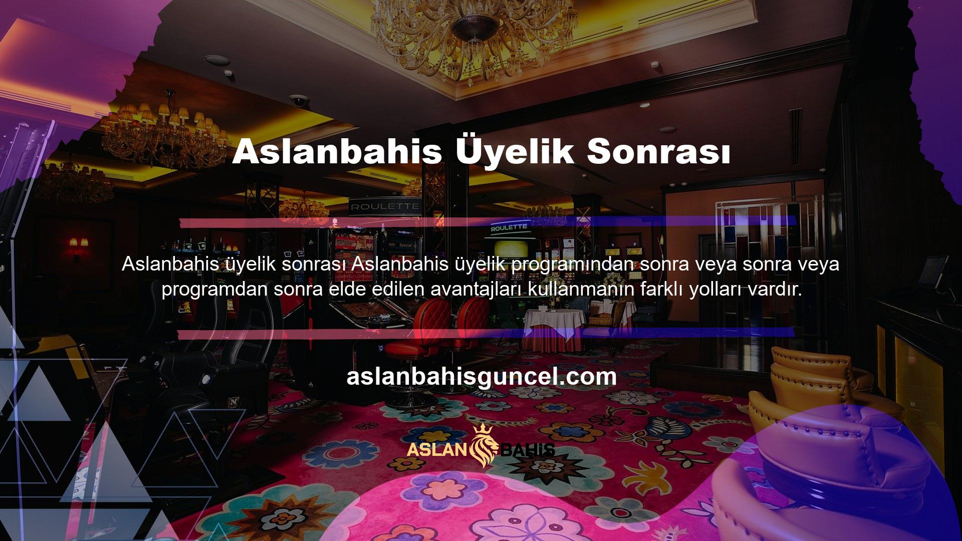 Aslanbahis Casino, sektörün başlarında başlayan tanınmış bir çevrimiçi oyun sitesidir