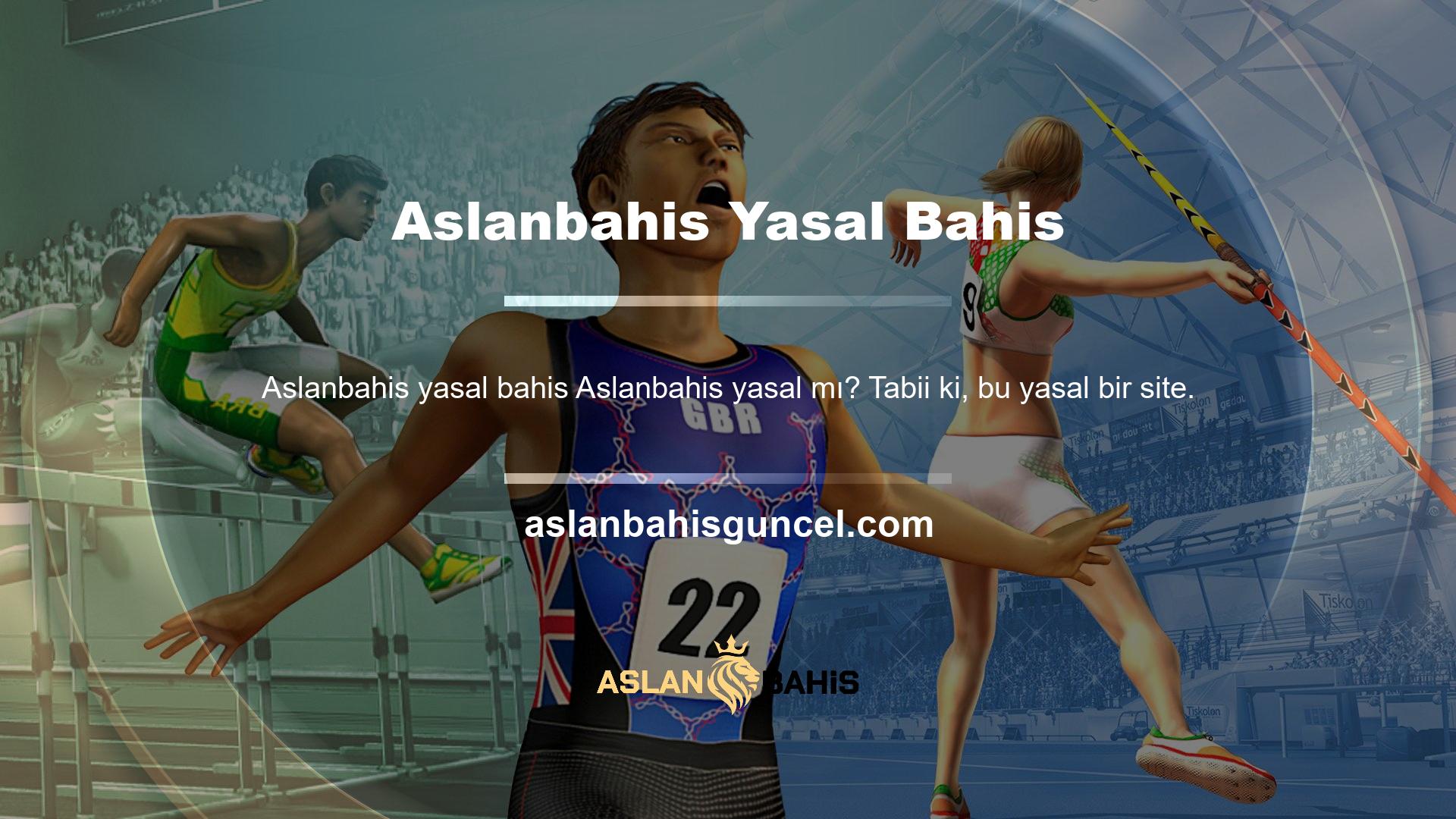 Aslanbahis adlı bir web sitesi, insanların Türkiye'de çevrimiçi bahis oynamasına izin verir